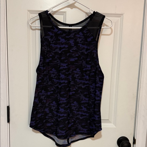 Lululemon Sculpt Tank Mini Hounds Camo Emperor Black/Grey Size M Workout - Picture 2 of 5